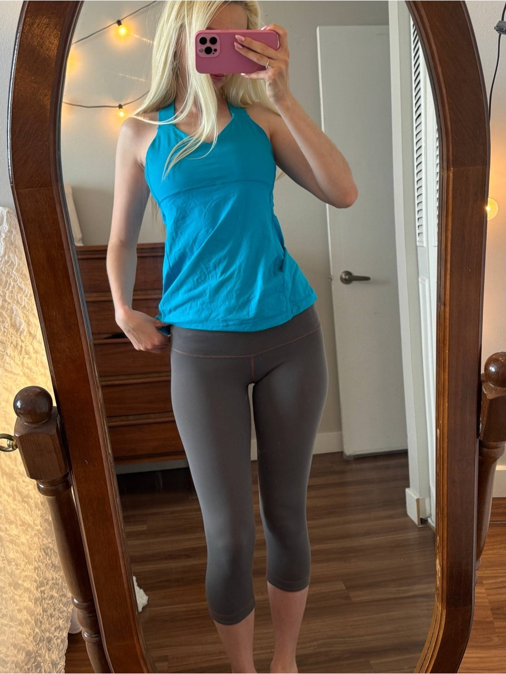 lululemon athletica Bright Teal Halter Tank